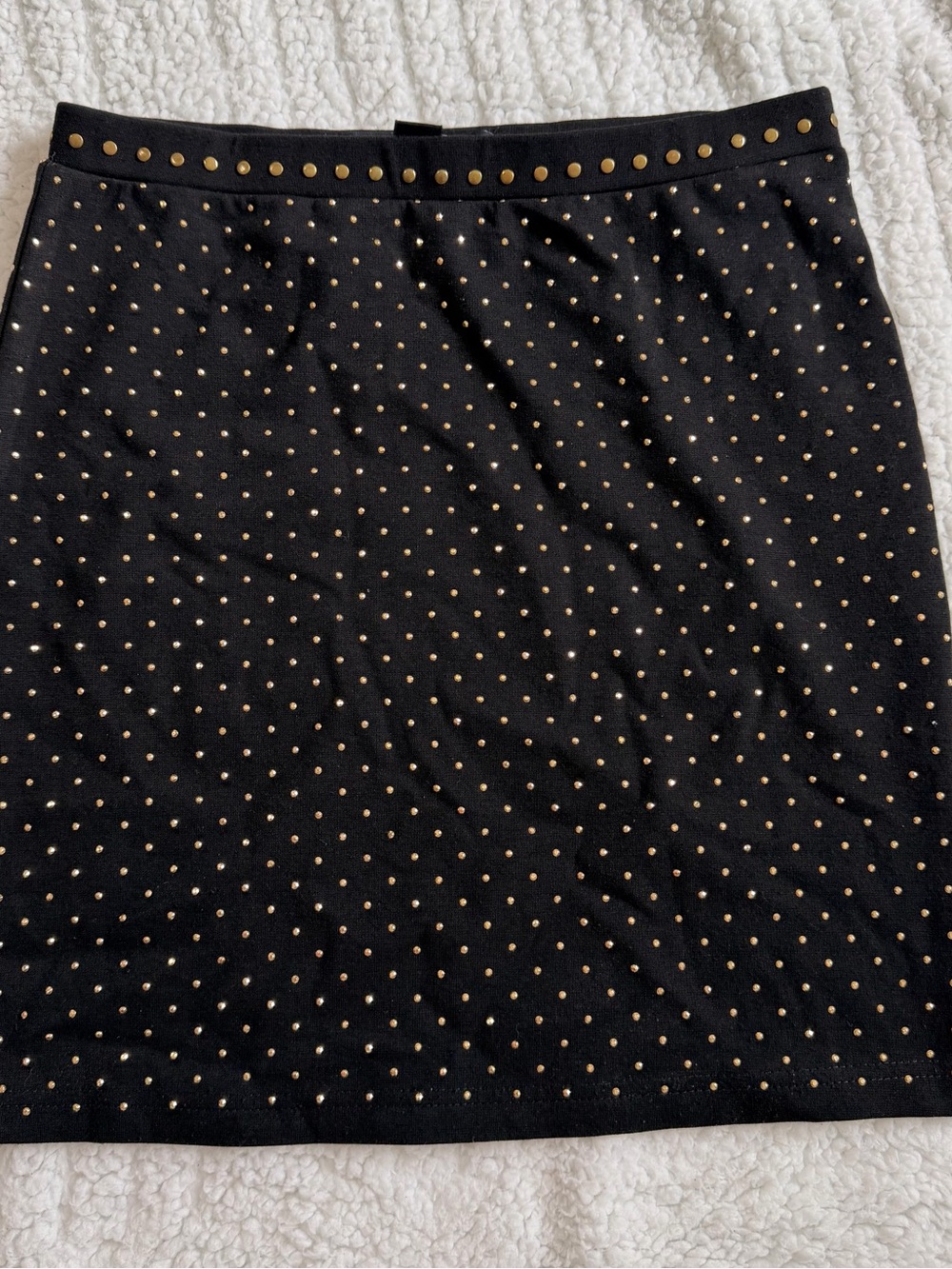 Forever 21 Black Studded Pencil Skirt